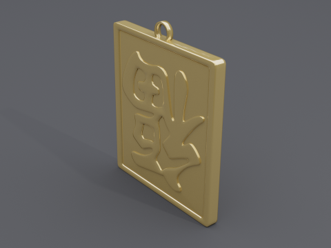 Fu dao pendant 2 3D-Modell