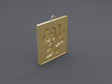 Fu dao pendant 3 3D 模型
