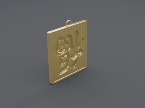 Fu dao pendant 3 3D Model