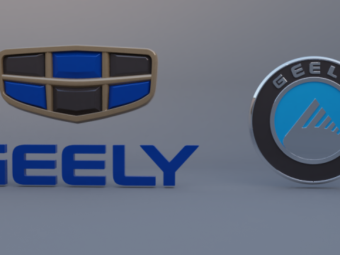 Geely logo 3D-Modell