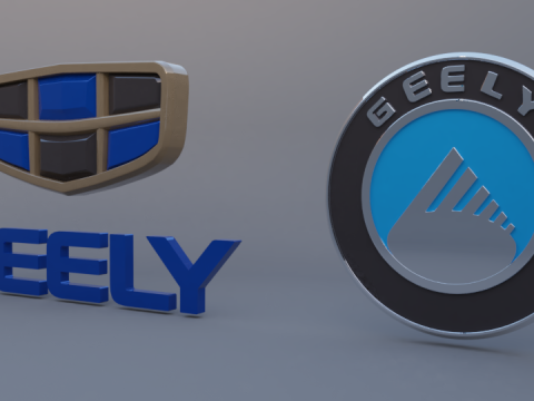Geely logo 3D 모델