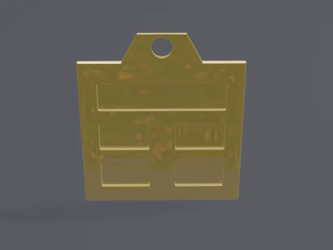 Pingente Bagua gen mk2 Modelo 3D