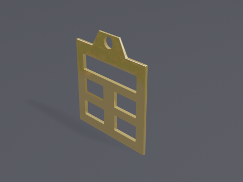 Bagua gen mk3 pendant 3D Модель