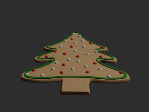 Gingerbread christmas tree 3D Модель