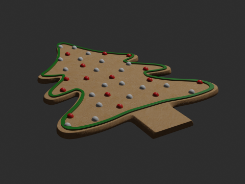 Gingerbread christmas tree 3D Модель