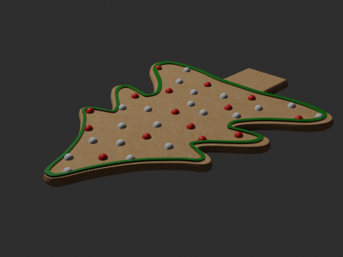 Gingerbread christmas tree 3D Модель