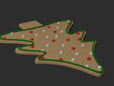 Gingerbread christmas tree 3D Модель