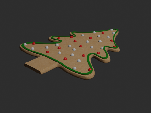 Gingerbread christmas tree 3D Модель