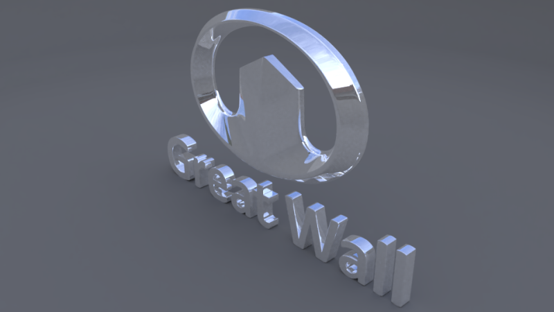 Great wall logo Modello 3D .c4d .max .obj .3ds .fbx .stl .blend 