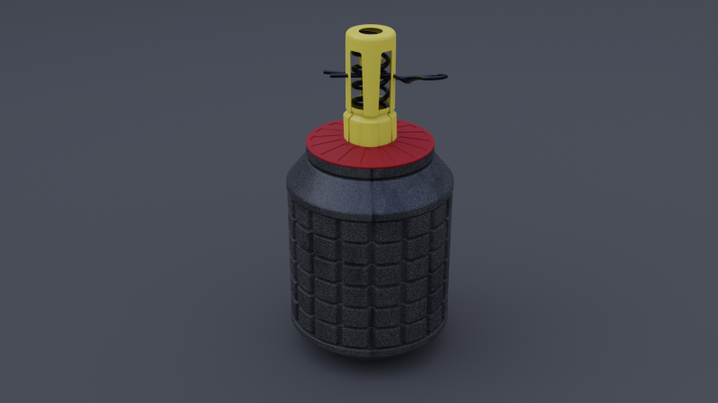 Japanese grenade type 96 3D 模型 .c4d .max .obj .3ds .fbx .stl .blend 