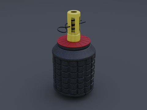 Japanese grenade type 96 3D 模型