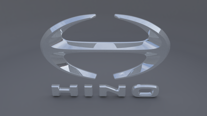 Hino logo Modello 3D .c4d .max .obj .3ds .fbx .stl .blend 