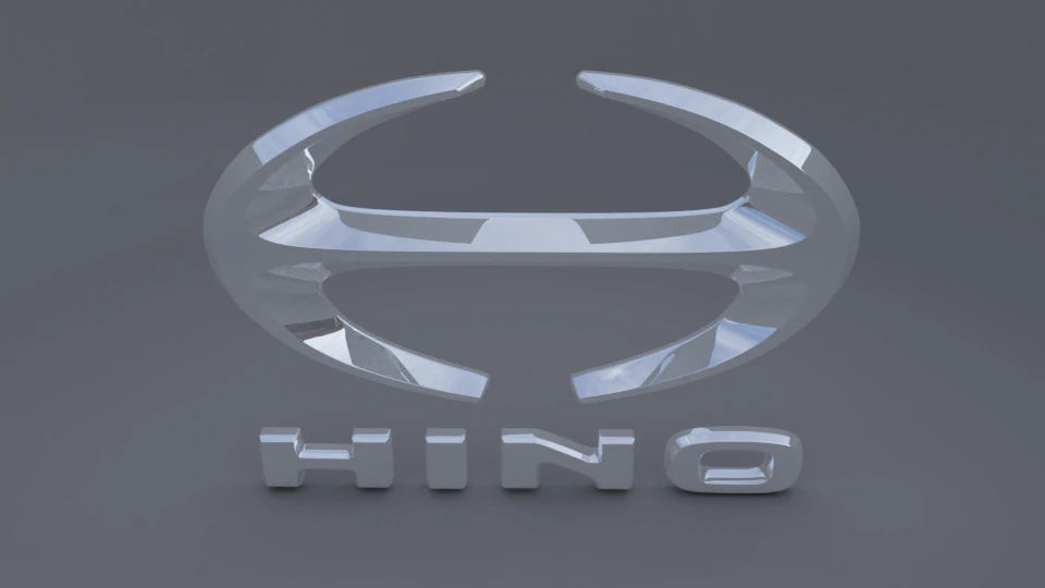 Hino logo 3D Model .c4d .max .obj .3ds .fbx .stl .blend 