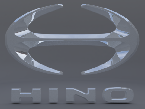 Hino logo Modello 3D