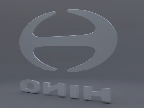 Hino logo 3D Model