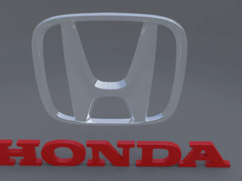 Logotipo Honda Modelo 3D