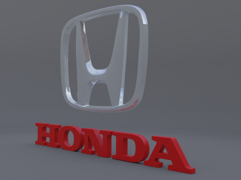 Honda logo 3Dモデル