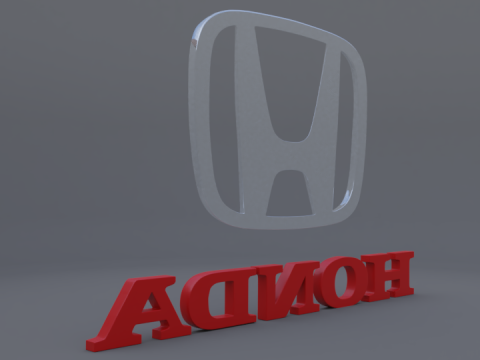Honda logo 3Dモデル