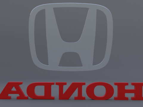 Honda logo 3Dモデル