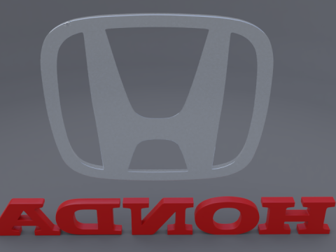 Honda logo 3Dモデル