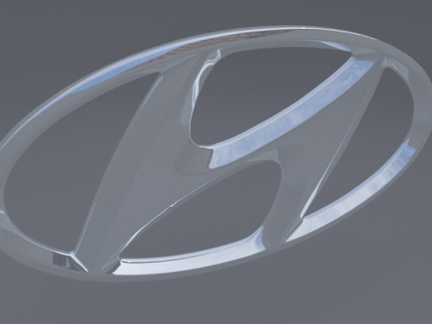 Hyundai Logo 3D 모델