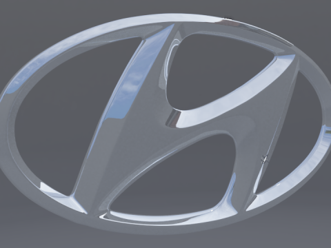 Hyundai Logo 3D 모델