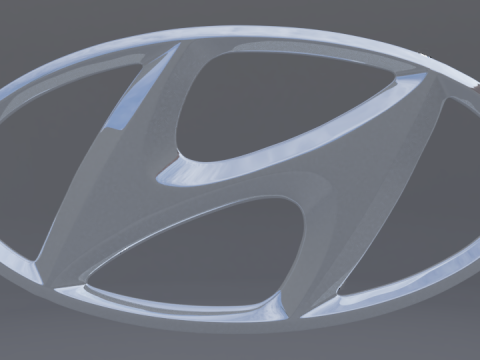 Hyundai Logo 3D 모델