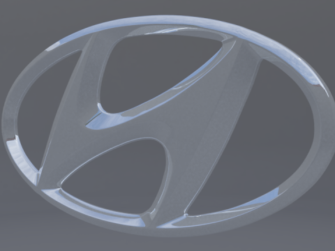 Hyundai Logo 3D 모델