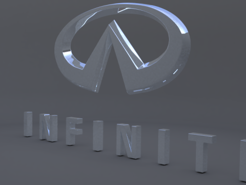 Infiniti logo Modello 3D
