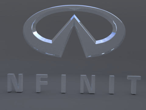 Infiniti logo Modello 3D