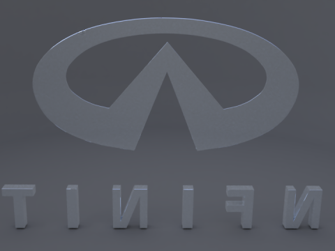 Infiniti logo Modello 3D