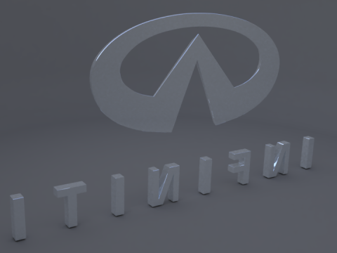 Infiniti logo Modello 3D