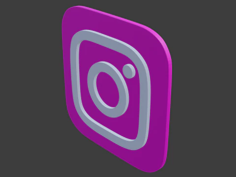 Logo di Instagram Modello 3D