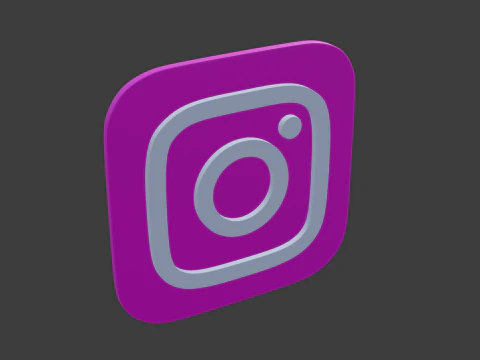 Instagram logo 3D Model