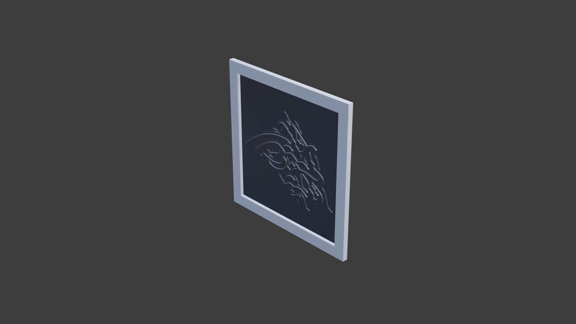 Islam calligraphy 3D Model .c4d .max .obj .3ds .fbx .stl .blend 