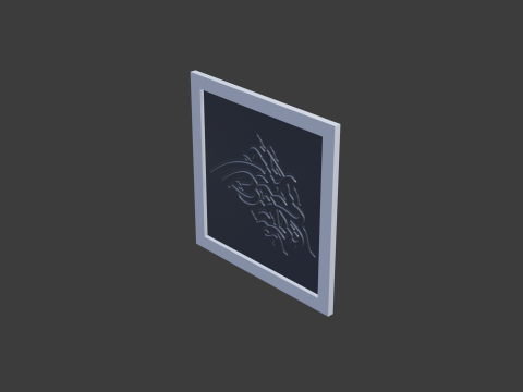 Islam calligraphy 3D Model