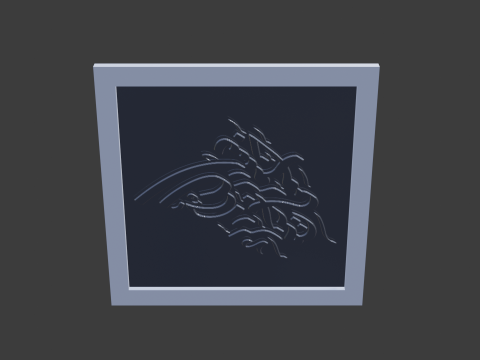 Islam calligraphy 3D-Modell