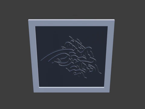 Islam calligraphy 3D Model