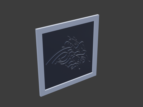 Islam calligraphy 3D-Modell