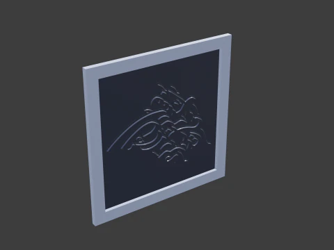 Islam calligraphy 3D Model