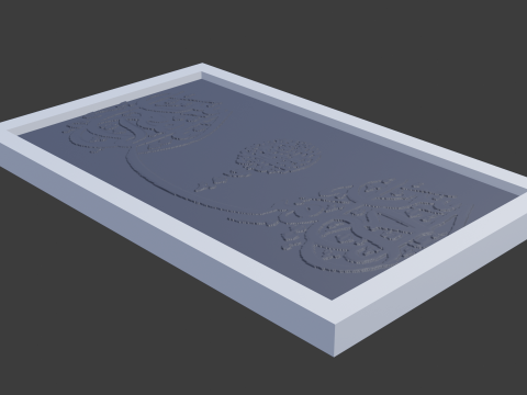 Islam calligraphy 3 3D Model