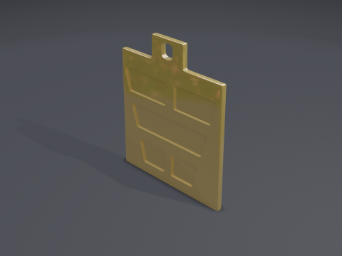 Bagua kan mk1 pendant 3D 모델