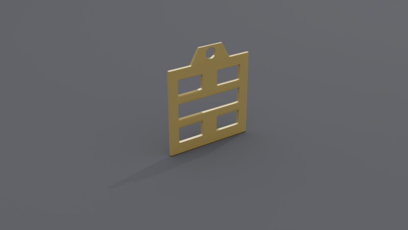 Bagua kan mk3 pendant 3D-Modell .c4d .max .obj .3ds .fbx .stl .blend 