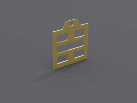 Bagua kan mk3 pendant 3D 모델