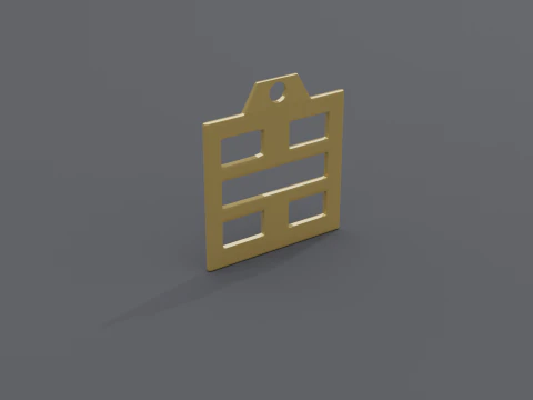Bagua kan mk3 pendant 3D Model