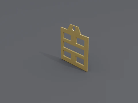 Bagua kan mk3 pendant 3D Model