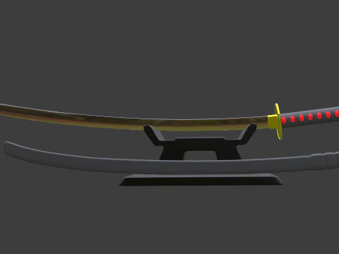 Katana Modello 3D