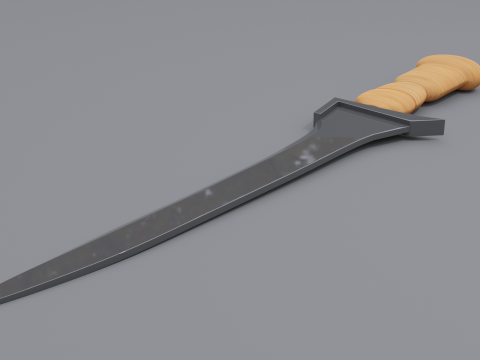 Keris melayu 3D-Modell