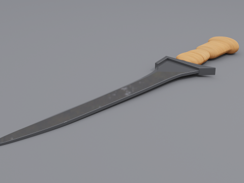 Keris melayu 3D-Modell