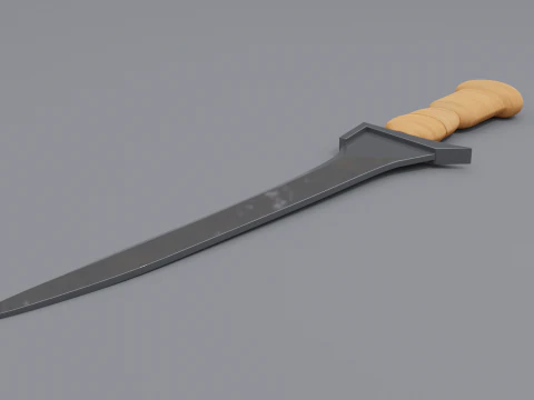 Keris melayu 3D Model